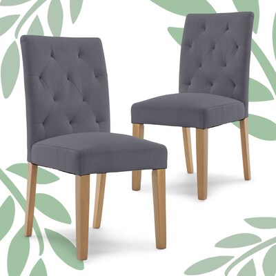 Finch Westport Tufted Dining Chair, Gray, 2/Set (CHR10074B)