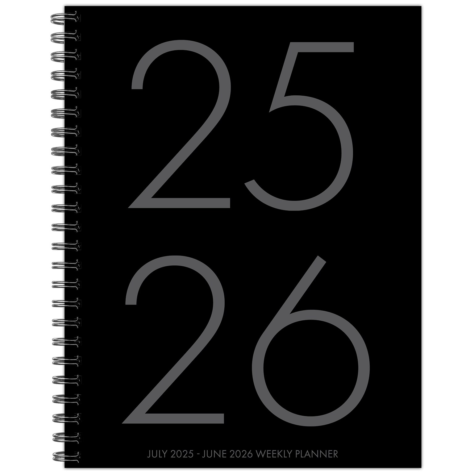 2025-2026 Willow Creek 8.5 x 11 Academic Year Weekly & Monthly Planner, Basic Black (56806)