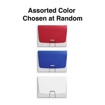 TRU RED Plastic Accordion File, 7-Pocket, Letter Size, Assorted Colors (TR51809)