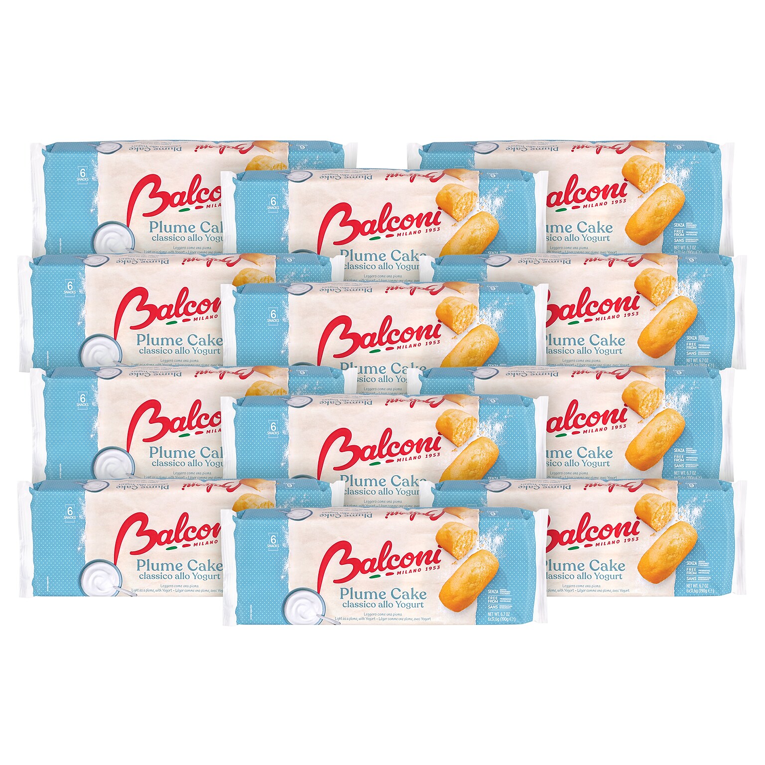 Balconi Yogurt Plume Cake, 72/Pack (600-04194)