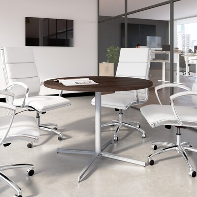 Bush Business Furniture 42" Round Conference Table, Black Walnut (99XTB42RBW)