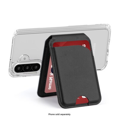 SaharaCase Venture Wallet Case for Galaxy A26 5G, Shock Absorbing, Clear/Scorpion Black (CP00728)