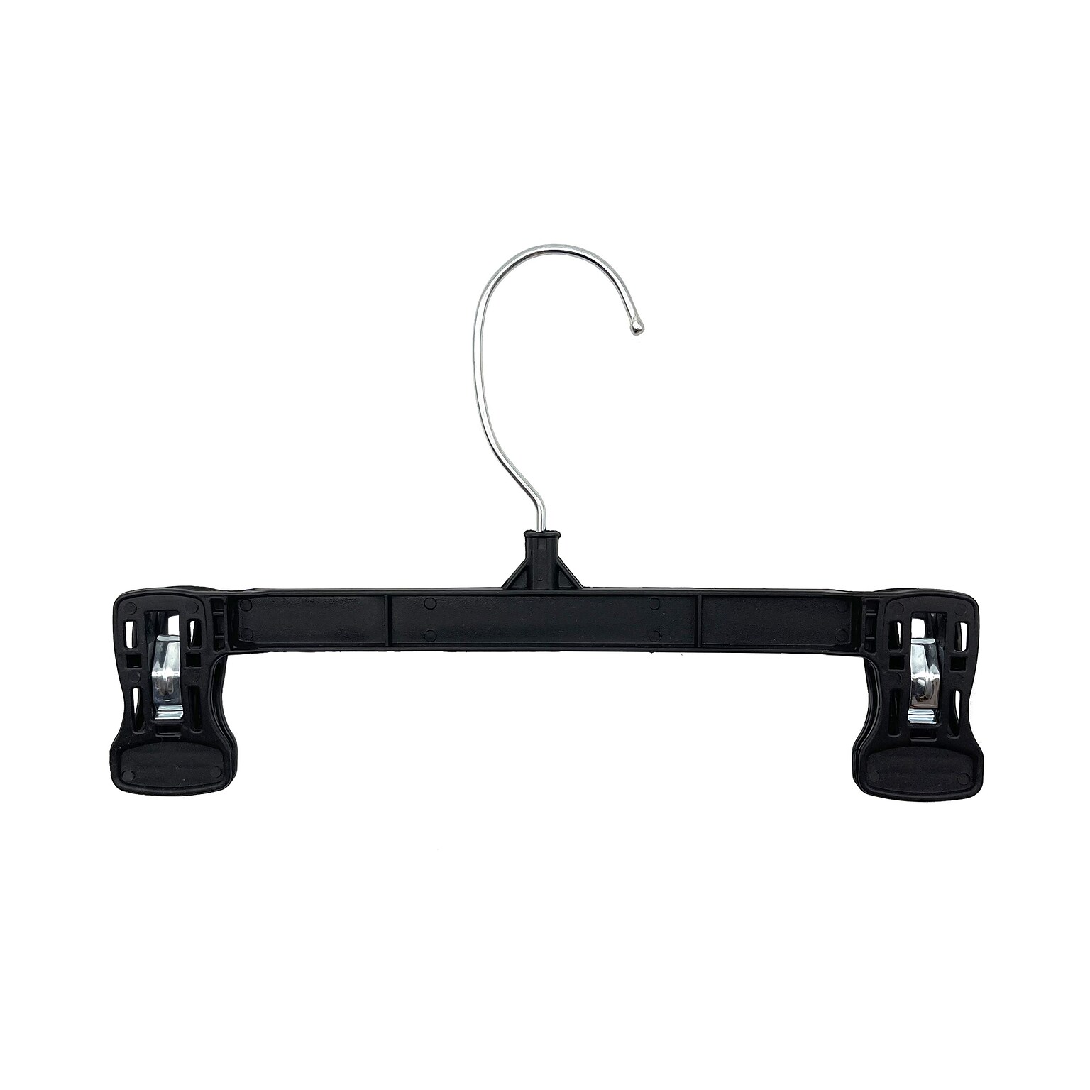 Nahanco 10 Plastic Pinch Grip Skirt/Slack Hanger, Black, 200/Pack (6010B)