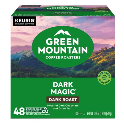 Green Mountain Dark Magic Coffee Keurig® K-Cup® Pods, Dark Roast, 48/Box (81911/15171)