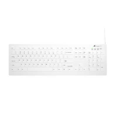 Cherry AK-C8112 Medical Keyboard, White (AK-C8112F-FYS-W/US)