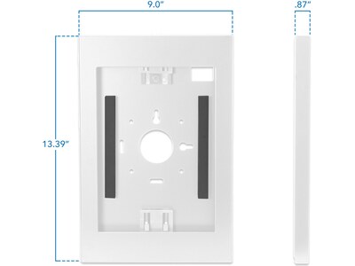 Mount-It! Anti-Theft iPad Wall Mount, White (MI-3772W_G10)