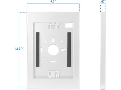 Mount-It! Anti-Theft iPad Wall Mount, White (MI-3772W_G10)