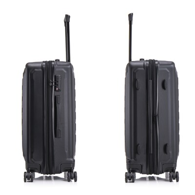 US Army FOX PRO 24" Hardside Suitcase, 4-Wheeled Spinner, TSA Checkpoint Friendly, Black (USLFPRO00M-BLK)
