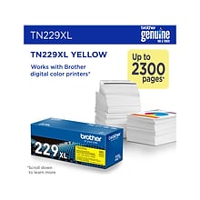 Brother TN229XL Yellow High Yield Toner Cartridge (TN229XLY)