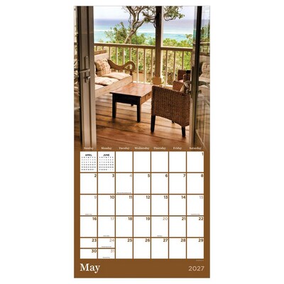2027 TF Publishing Porches 11" x 12" Monthly Wall Calendar, Multicolored (27-1058)