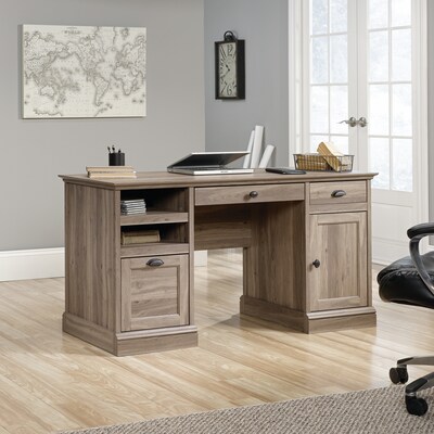 Sauder Barrister Lane 59"W Executive Desk, Salt Oak (418299)