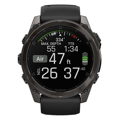 Garmin fenix 8 Smart Watch, 51-mm, Carbon Gray & Black (GRM0290520)