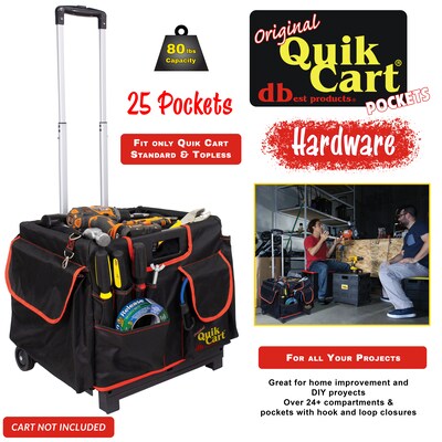Dbest Quik Cart Pockets Organizer, Black (01-801)