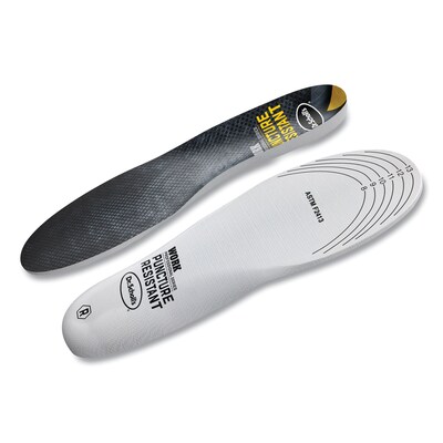 Dr. Scholls Professional Series Work Puncture Resistant Insoles for Men, Mens Size 8 to 14, Black