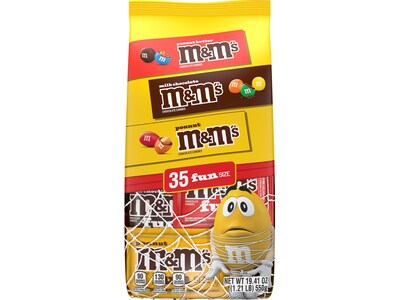 M&Ms Halloween Bite-Size Assorted Chocolate Candy, 19.41 oz., 35 Pieces/Bag (462534)