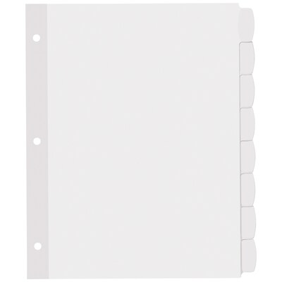 Avery Big Tab Printable Paper Dividers with White Labels, 8 Tabs, 20 Sets/Pack (11435)