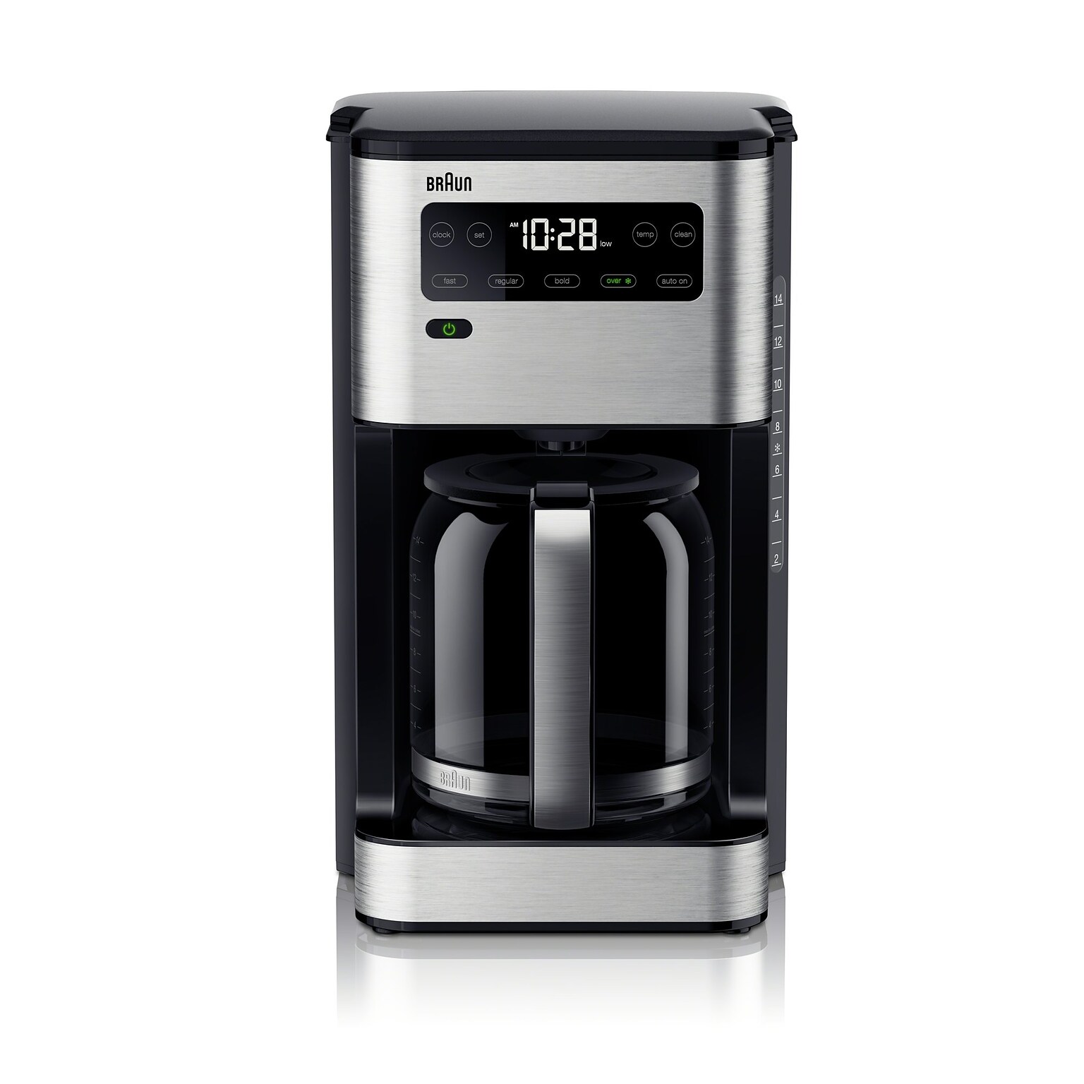 Braun PureFlavor 14-Cup Automatic Drip Coffee Maker, Black (KF5650BK)