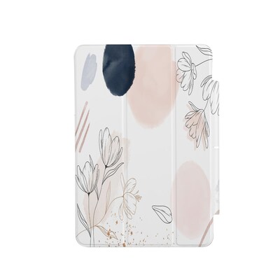 SaharaCase Tri-Fold Folio Case for iPad Pro 13 (M4 2024/M5 2025), Flower White (TB00382)