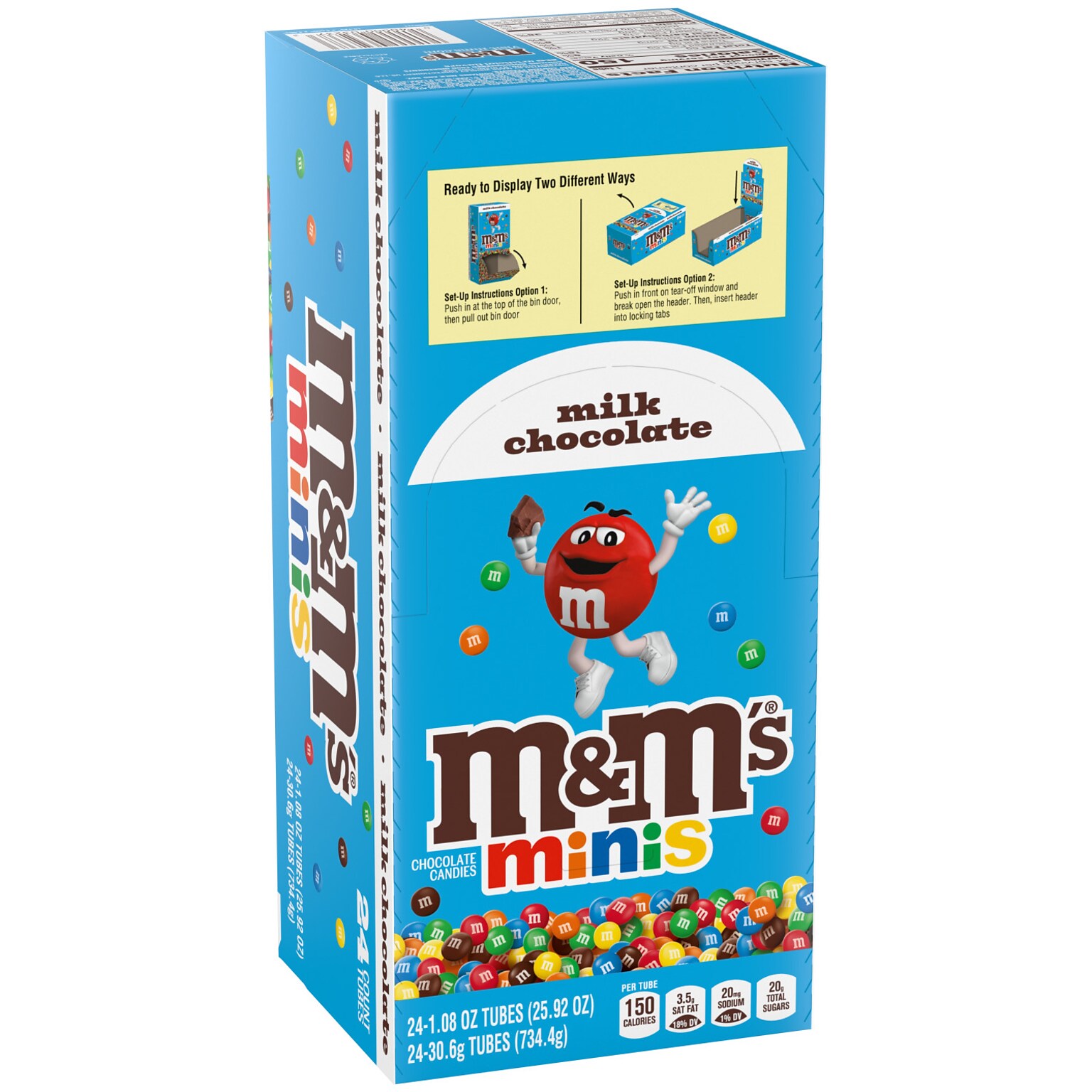 M&Ms Minis Milk Chocolate Pieces, 1.08 oz., 24/Box (Package May Vary) (209-00061)