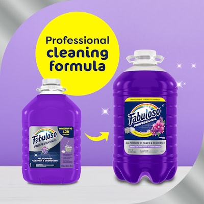 Fabuloso Professional All-Purpose Glass & Surface Cleaner Degreaser Bottle, Lavender Scent, 125 oz. (61051910)