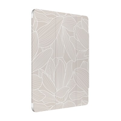 SaharaCase Venture Series Tri-Fold Folio Case for iPad Air 13" (M3/M2), Flower Gray (TB00413)