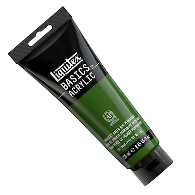 Liquitex BASICS Acrylic Paint Tube, Hookers Green Hue Permanent, 250 mL (LIQ4385224)