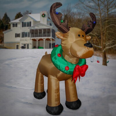 National Tree Company 8 Inflatable Reindeer (DF-2019188FTL)