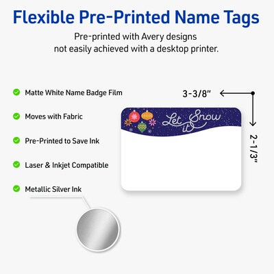 Avery Rectangle Multipurpose Labels, 2-1/3 x 3-3/8, White, 80/Pack (19479370436)