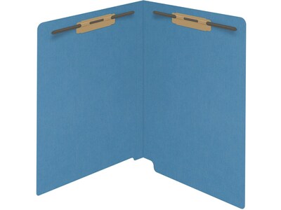 Medical Arts Press Reinforced End Tab File Folder, Straight Cut, Letter-Size, Blue, 250/Carton (S-01602-BLU-B)