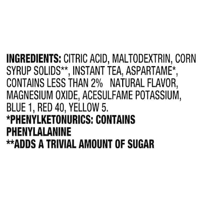 Crystal Light On-The-Go Lemon Iced Tea Powdered Drink Mix, 4.26 oz., 16/Box (220-00553)