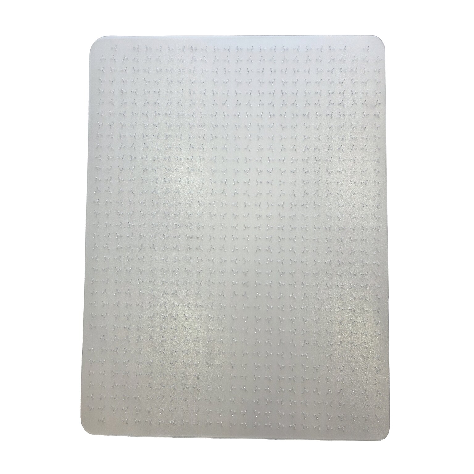 Floortex Cleartex TrYlok Carpet Chair Mat, 45 x 53, Designed for Low-Pile Carpet, Clear Vinyl (NRCMFLVT0005)