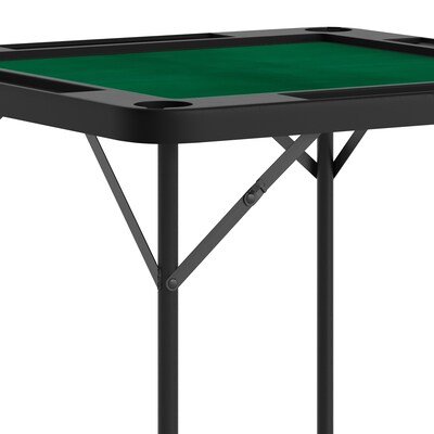 Flash Furniture Silas Folding Card Game Table, Black/Green (DADMJZ88BKGR)