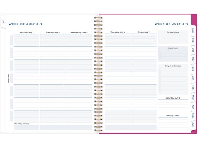 2023-2024 Blue Sky Plans & Things Confetti Bright 8.5 x 11 Academic Weekly & Monthly Teacher Lesso