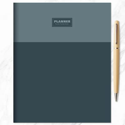 2027 TF Publishing Blue Blocks 6.5" x 8"  Monthly Standard Planner, Paperboard Cover, Multicolored (27-4200)