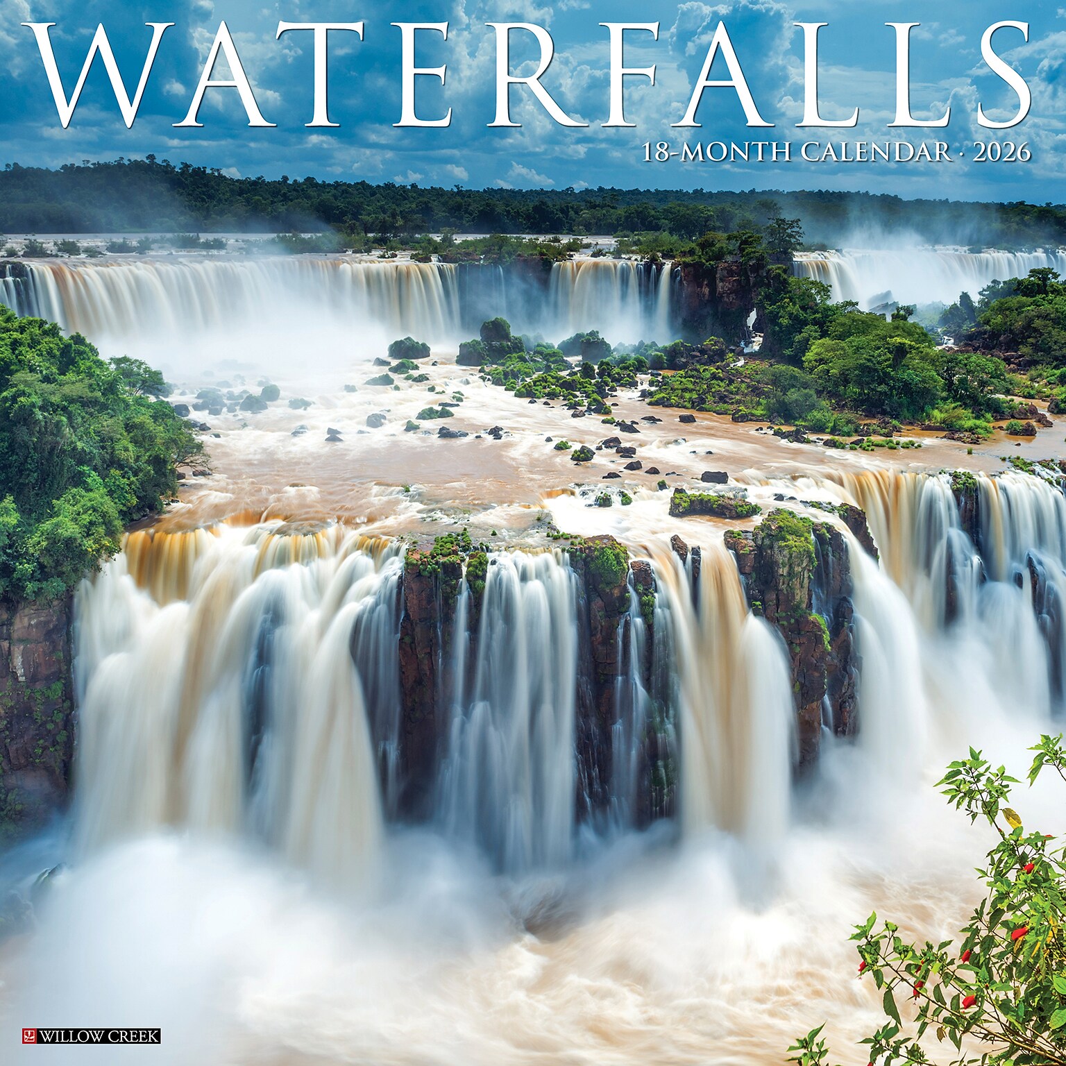 2026 Willow Creek Waterfalls 12 x 12 Monthly Wall Calendar (53102)