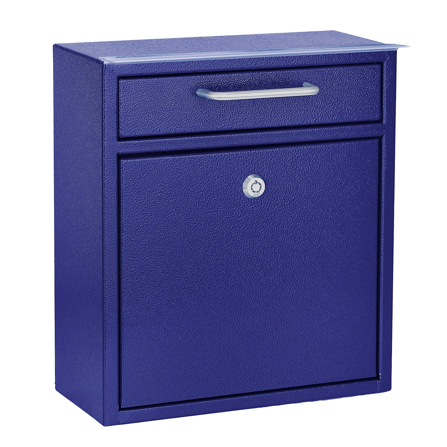 AdirOffice Steel Indoor/Outdoor Interoffice Drop Box Mailbox, Medium, Blue (631-05-BLU-PKG)