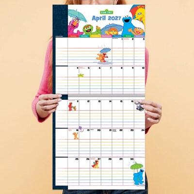 2027 TF Publishing Sesame Street Planning 12" x 12" Monthly Wall Calendar, Multicolored (27-1125)