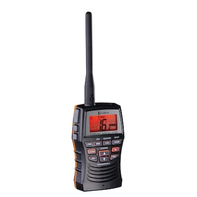 Cobra Marine 3-Watt Floating VHF Handheld Radio, Black (MR HH150 FLT)