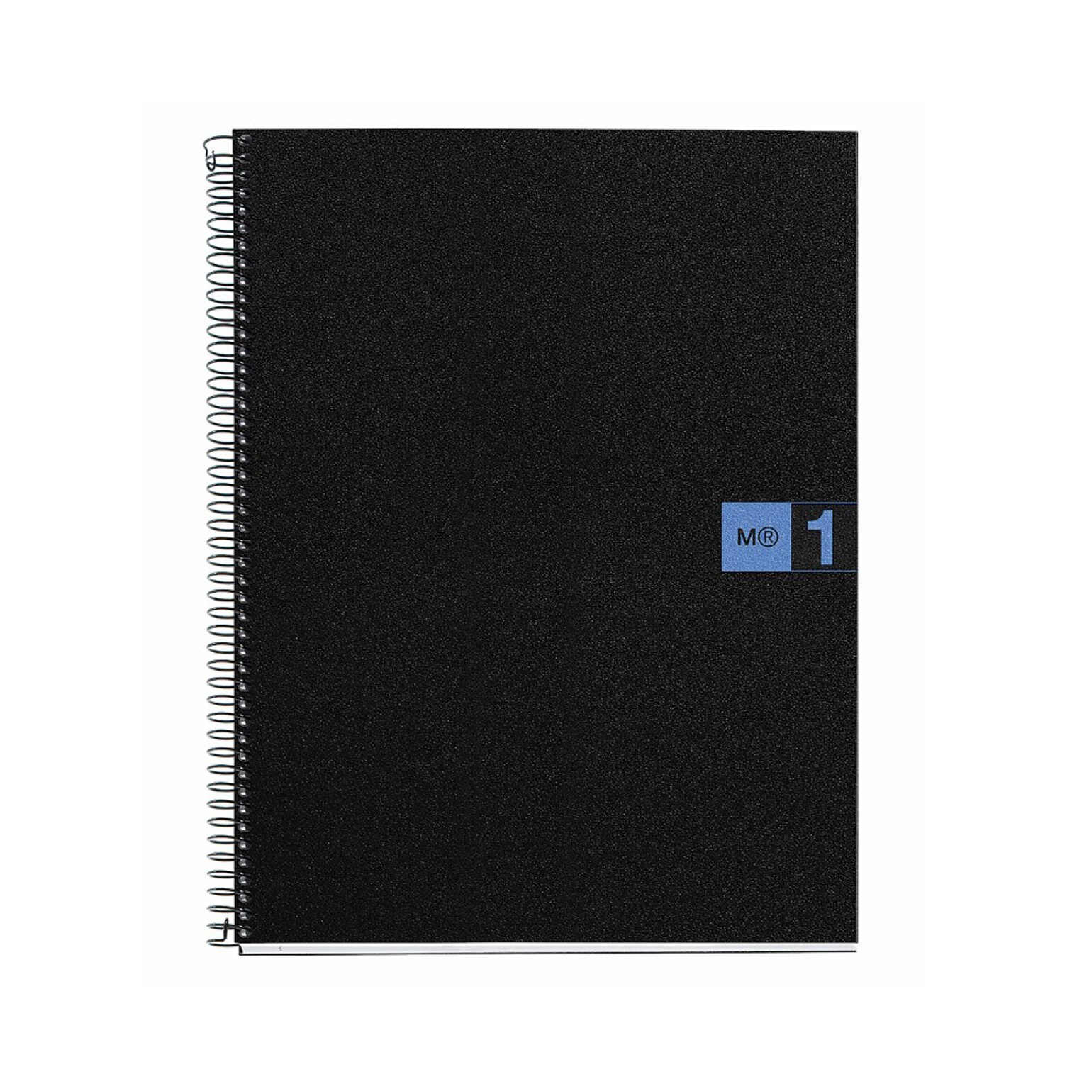 Miquelrius 1-Subject Notebook, 8.5 x 11, Graph-Ruled, 80 Sheets, Black/Blue, 10/Carton (49423CS)