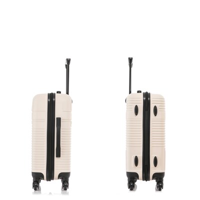 InUSA Resilience 21.65" Hardside Suitcase, 4-Wheeled Spinner, TSA Checkpoint Friendly, Sand (IURES00S-SAN)