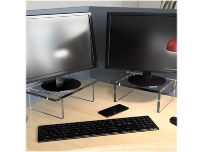 Azar Deluxe 22"W Riser, Clear, Each (515376)