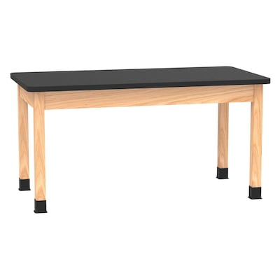 Diversified Woodcrafts School Classroom Rectangular Science Lab Table, 60 x 30, Oak (P714LBBK30N)