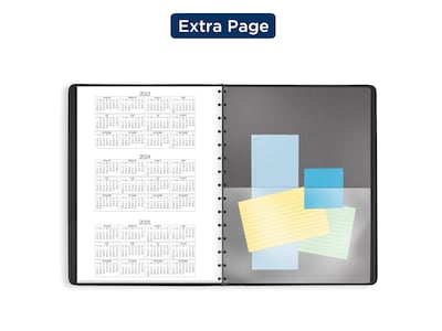 2024 AT-A-GLANCE 8" x 11" Daily Four-Person Appointment Book, Black (70-822-05-24)