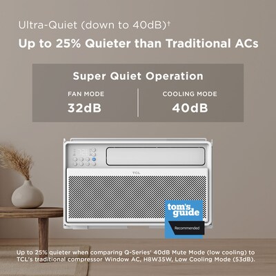TCL 115-Volt 8,000 BTU Window Air Conditioner with Remote, White (H8W35W)