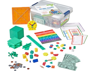 hand2mind Math Tools Resource Kit for Grades 2-3, Manipulative, Assorted Colors (95876)