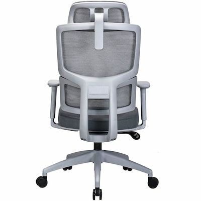 Lorell Ripley Ergonomic Mesh Swivel Executive Chair, Gray (LLR63203)