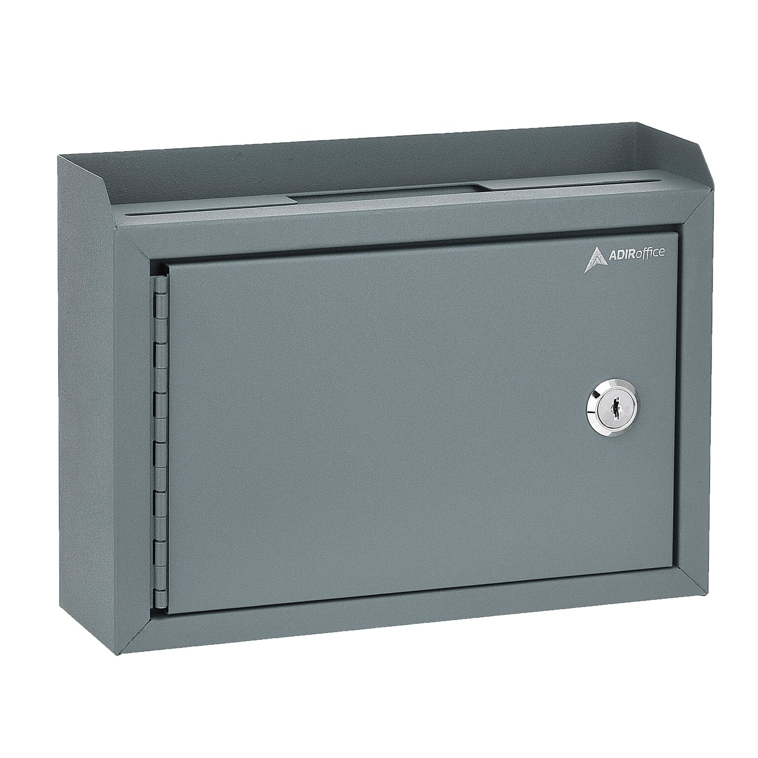 AdirOffice Steel Multipurpose Drop Box Interoffice Mailbox, Medium, Gray (631-02-GRY-PKG)