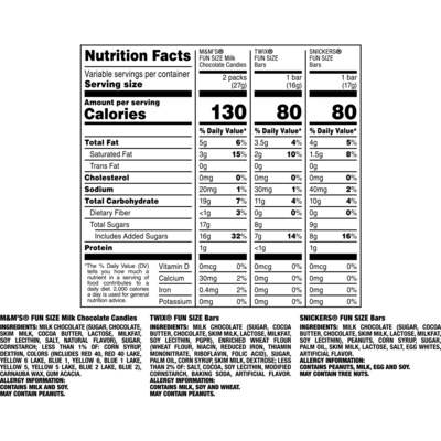 Mars Valentine's Exchange Fun Size Assorted Chocolates, 25/Bag (MMM60567)