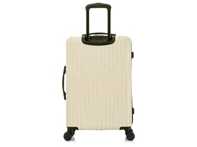 InUSA Drip 24" Hardside Suitcase, 4-Wheeled Spinner, TSA Checkpoint Friendly, Sand (IUDRI00M-SAN)