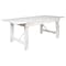 Flash Furniture HERCULES Series 84 Folding Farm Dining Table, Rustic White (XAF84X40WH)